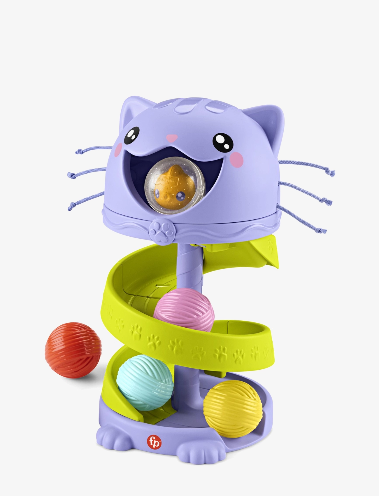 Fisher-Price - FP Pets Purrr-fect Ball Tower Developmental Toy for Babies & Toddlers - interactive toys - multicolor - 4