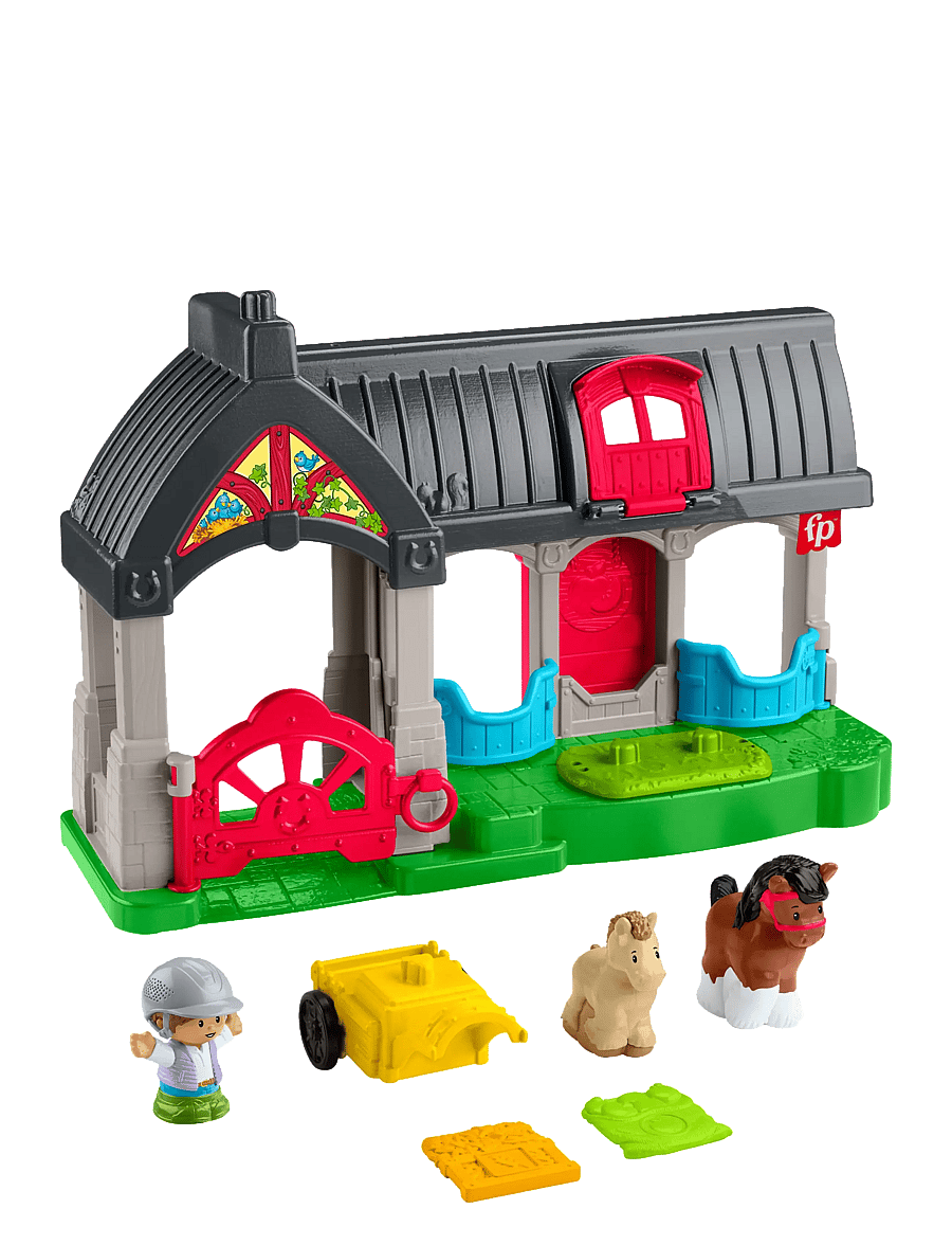 Fisher-Price - Little People Friendly Horses Stable Toddler Playset with Sounds, 6 Play Pieces - spiel-sets - multicolor - 1
