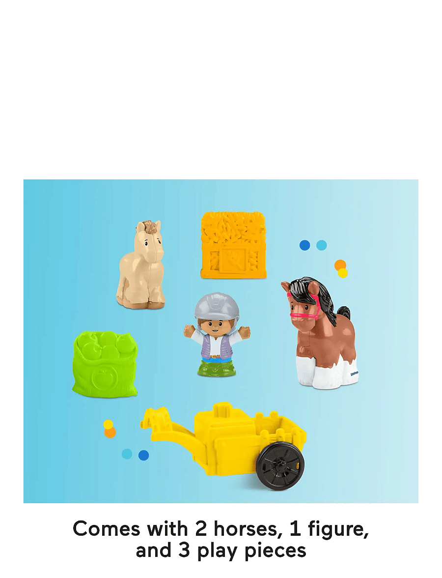 Fisher-Price - Little People Friendly Horses Stable Toddler Playset with Sounds, 6 Play Pieces - spiel-sets - multicolor - 2