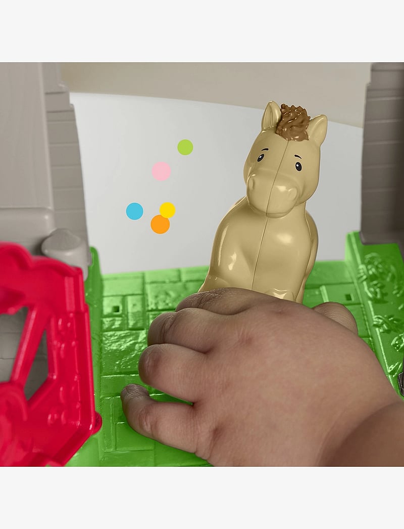 Fisher-Price - Little People Friendly Horses Stable Toddler Playset with Sounds, 6 Play Pieces - mängukomplektid - multicolor - 5