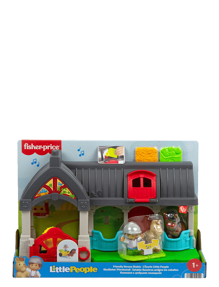 Fisher-Price - Little People Friendly Horses Stable Toddler Playset with Sounds, 6 Play Pieces - spiel-sets - multicolor - 5