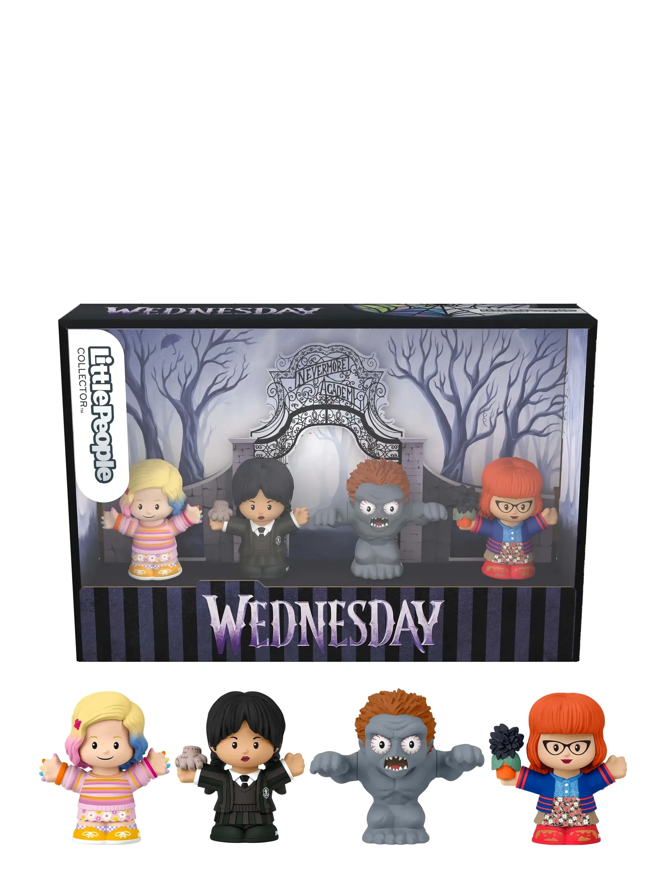 Fisher-Price Little People Collector Wednesday Special Edition Set For Adults & Fans, 4 Figures, One Size, Playsets Action Mehrfarbig/gemustert - Kind