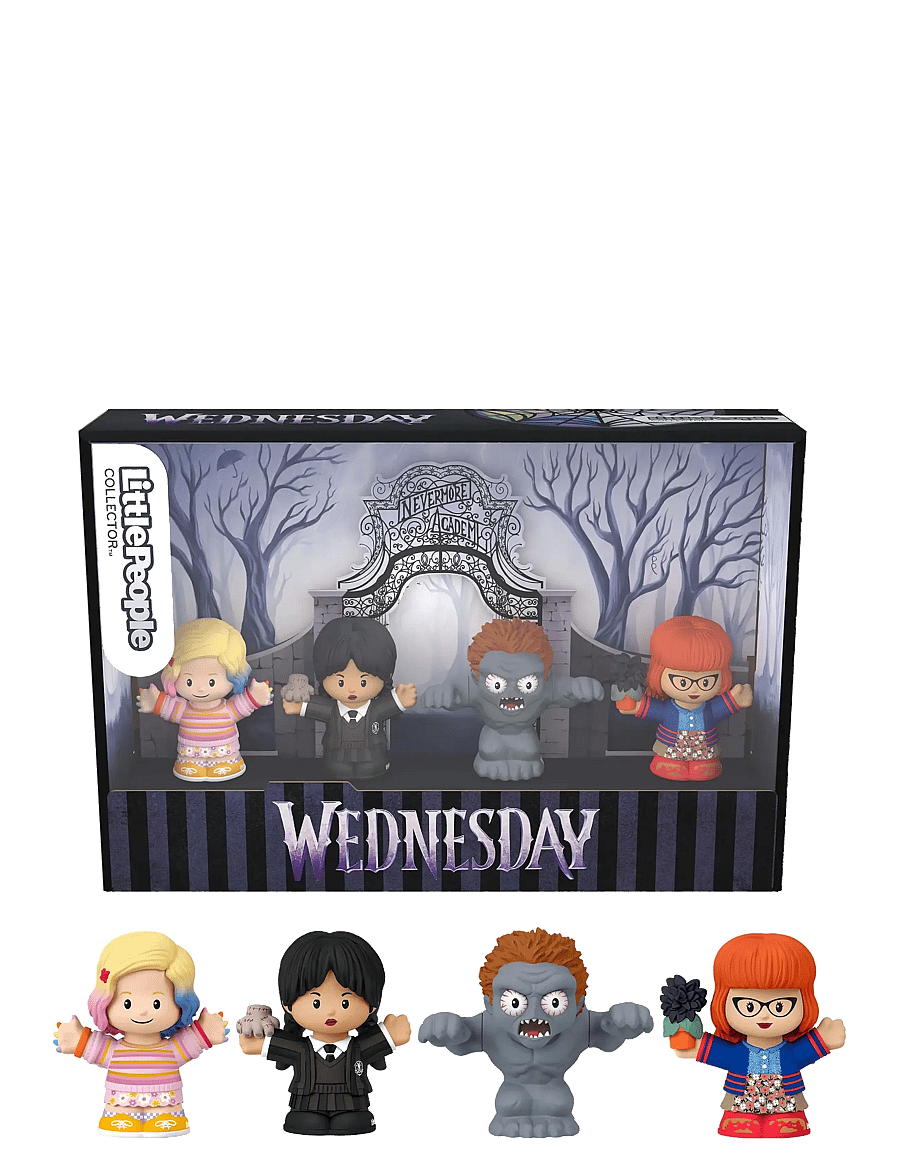 Fisher-Price - Little People Collector Wednesday Special Edition Set for Adults & Fans, 4 Figures - figurines d'action - multicolor - 0