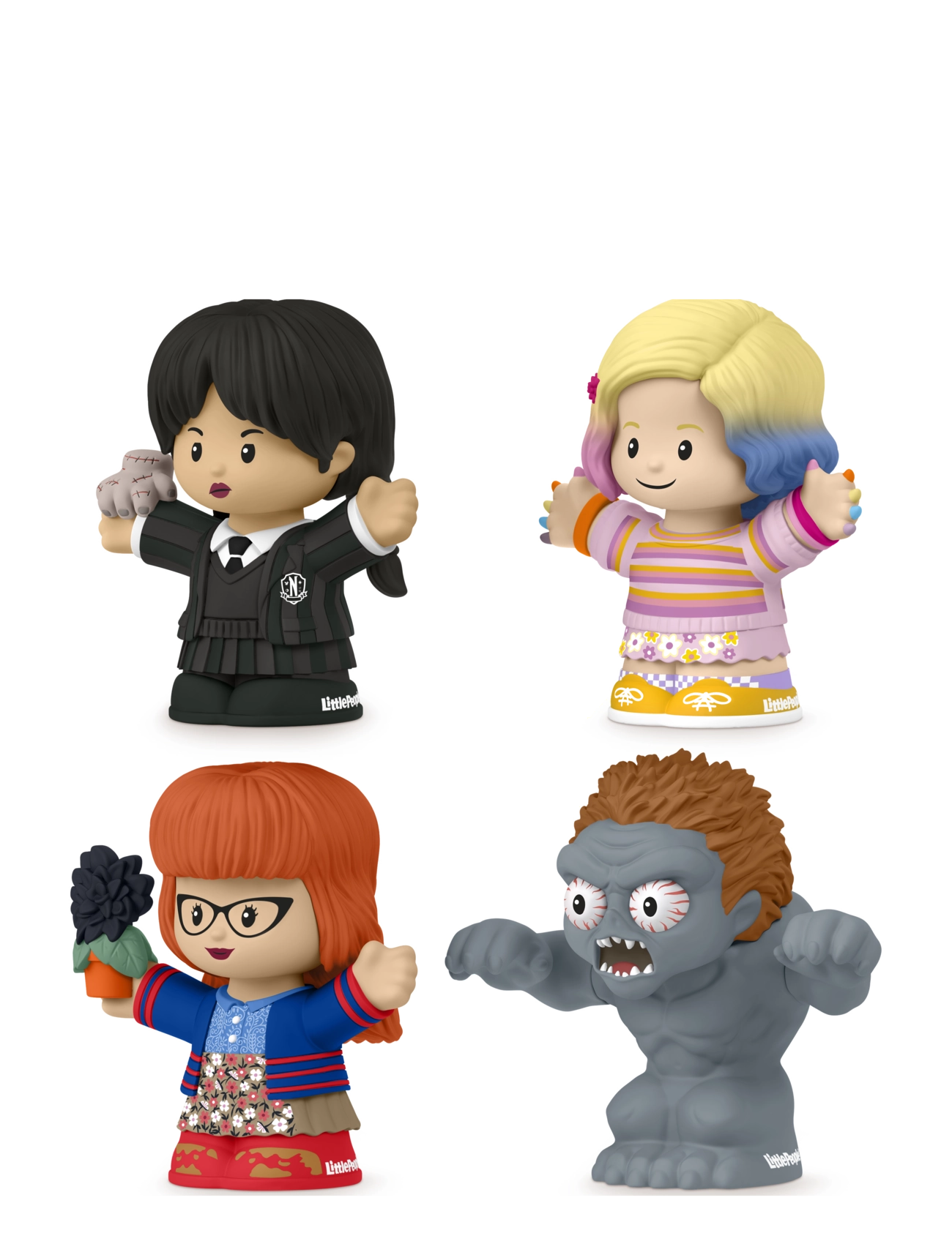 Fisher-Price - Little People Collector Wednesday Special Edition Set for Adults & Fans, 4 Figures - figurines d'action - multicolor - 2