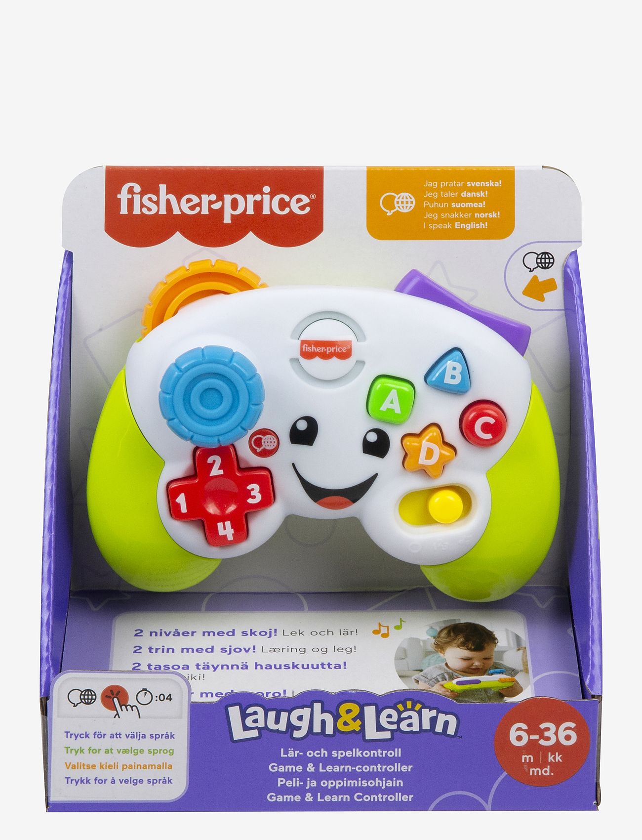 Fisher-Price - Laugh & Learn Game & Learn Controller - interaktives spielzeug - multicolor - 4