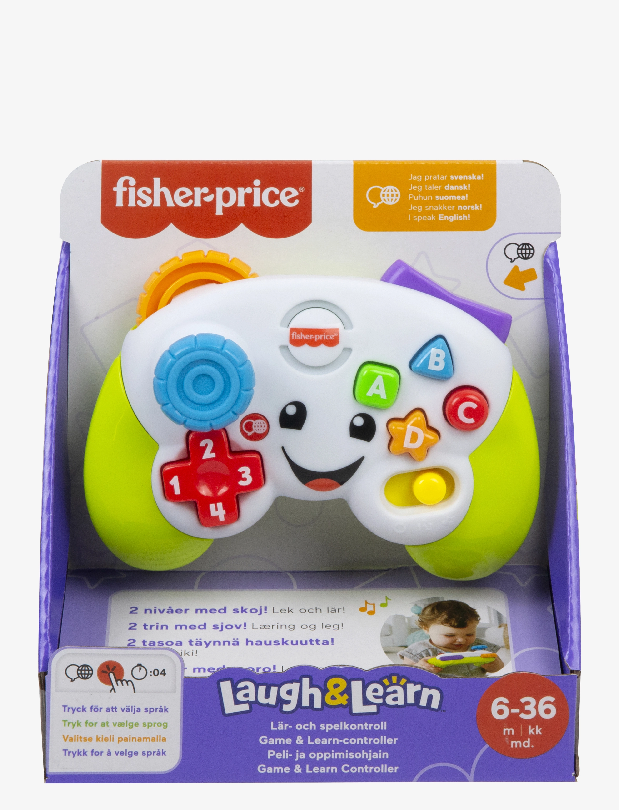 Fisher-Price - Laugh & Learn Game & Learn Controller - interaktive leker - multicolor - 4