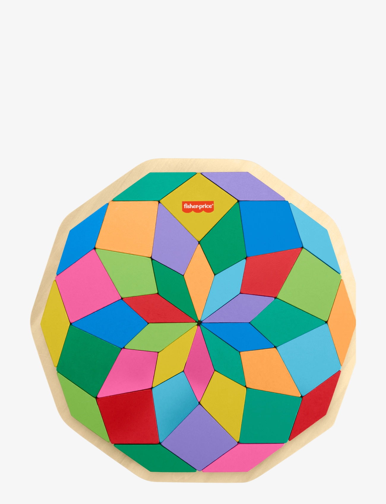 FISHER-Preis Wooden Mandala Geometric Puzzle For Toddlers & Kinder, 40 Wood Pieces Patterned - One Size - Kinder