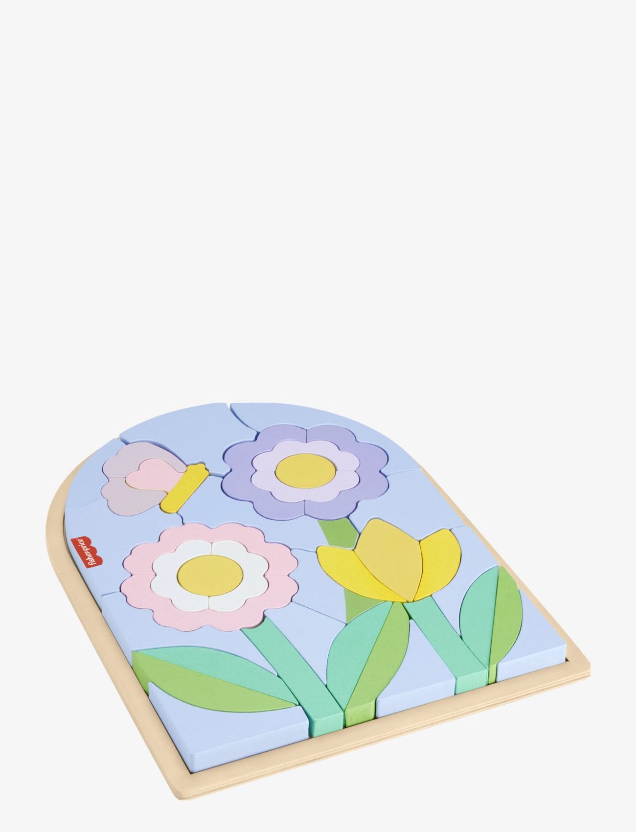 Fisher-Price - Wooden Flower Puzzle Blocks for Preschool Kids, 38 Wood Pieces - houten puzzels - multicolor - 2
