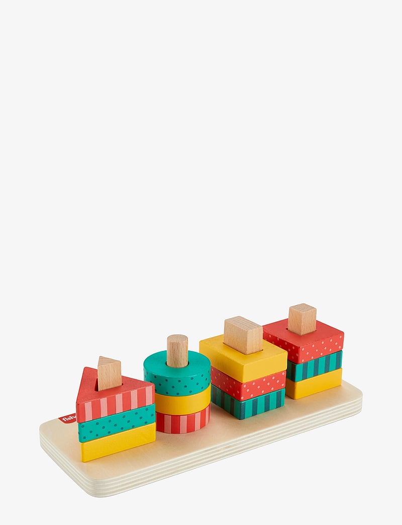 Fisher-Price - Wooden Shape Stacker Toddler Sorting Toy, 13 Wood Pieces - die niedrigsten preise - multicolor - 1