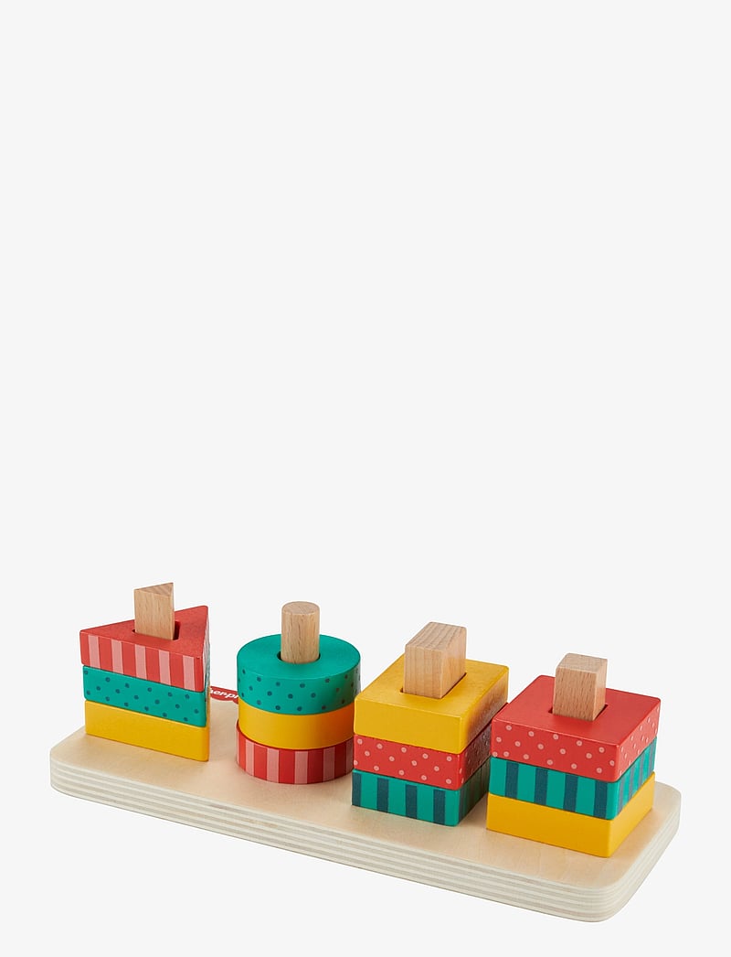Fisher-Price - Wooden Shape Stacker Toddler Sorting Toy, 13 Wood Pieces - die niedrigsten preise - multicolor - 3