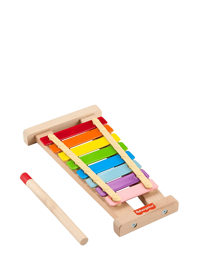 Fisher-Price - Wooden Xylophone, Musical Instrument Toy for Toddlers, 2 Wood Pieces - muusikariistad - multicolor - 1