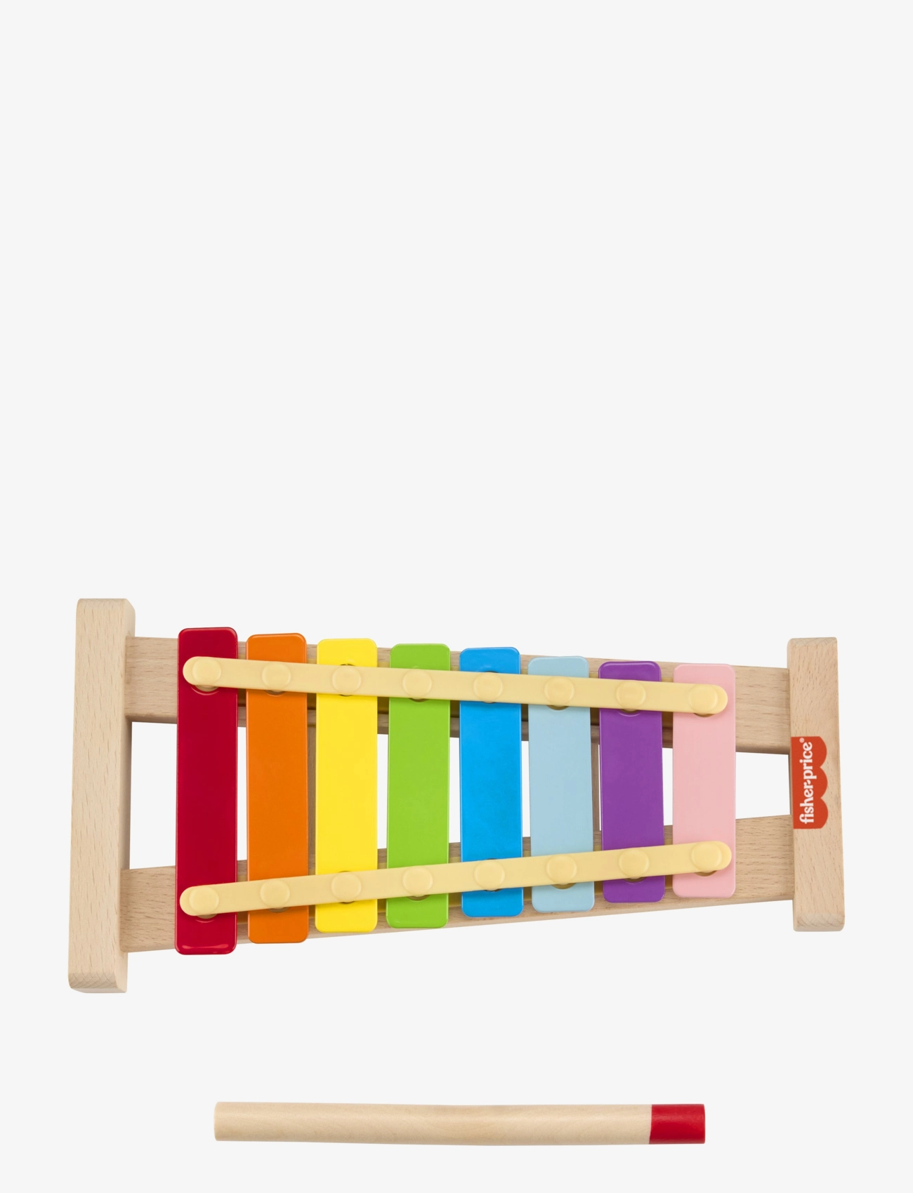 Fisher-Price - Wooden Xylophone, Musical Instrument Toy for Toddlers, 2 Wood Pieces - laveste priser - multicolor - 1