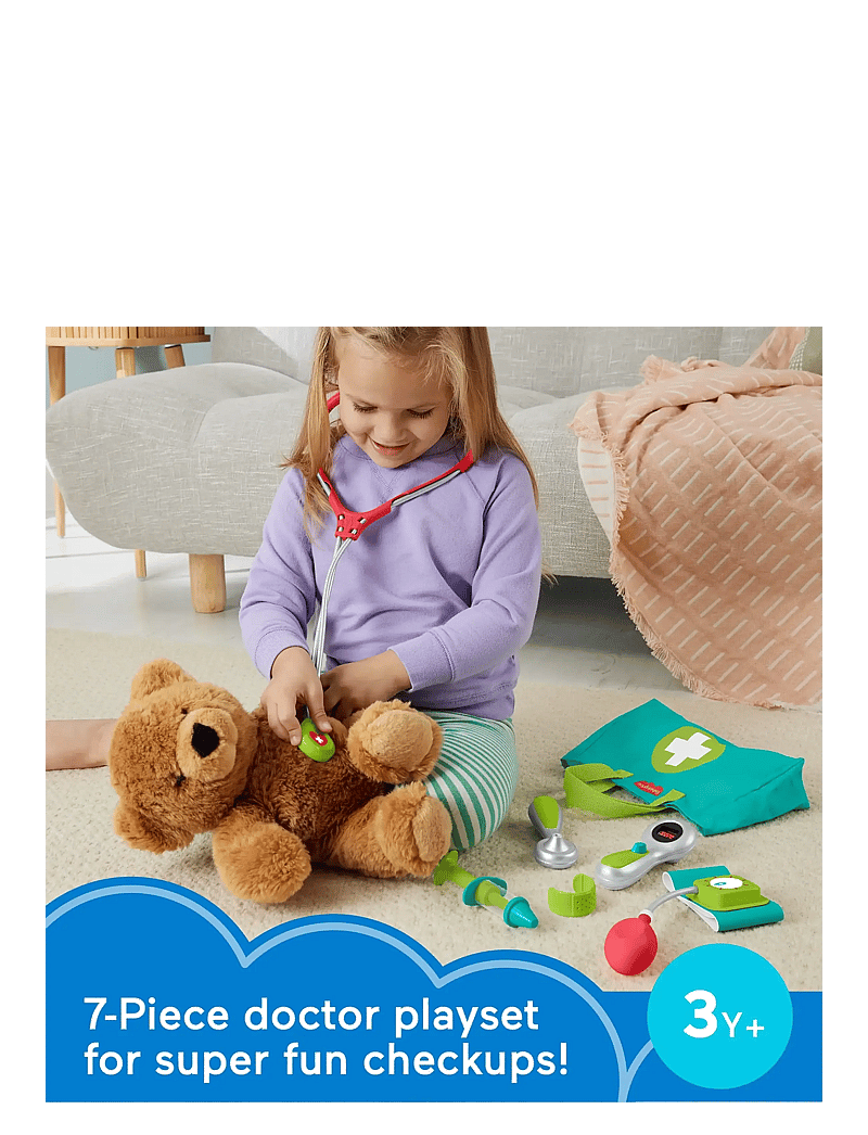 Fisher-Price - Medical Kit 7-Piece Doctor Toys Preschool Pretend Play Set for Ages 3+ years - kinder-arztkoffer - multicolor - 5