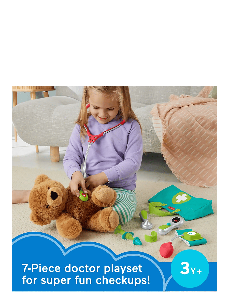 Fisher-Price - Medical Kit 7-Piece Doctor Toys Preschool Pretend Play Set for Ages 3+ years - kinder-arztkoffer - multicolor - 5