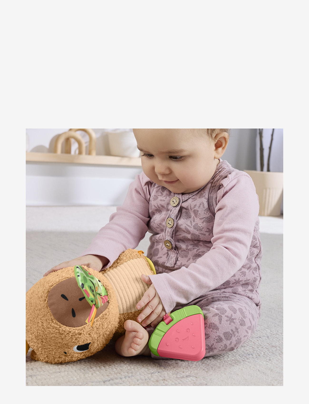 Fisher-Price - Fisher-Price SENSIMALS SNUGGLY SNACKY CAPY - julegaver under 500kr - multi color - 4