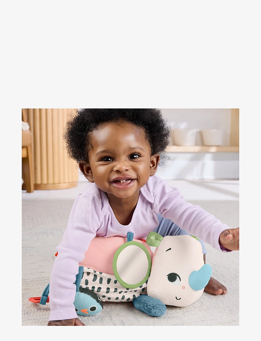 Fisher-Price - Planet Friends Tummy Time Roaming Rhino Plush Sensory Toy for Newborn Babies - kingiideed - multi color - 4
