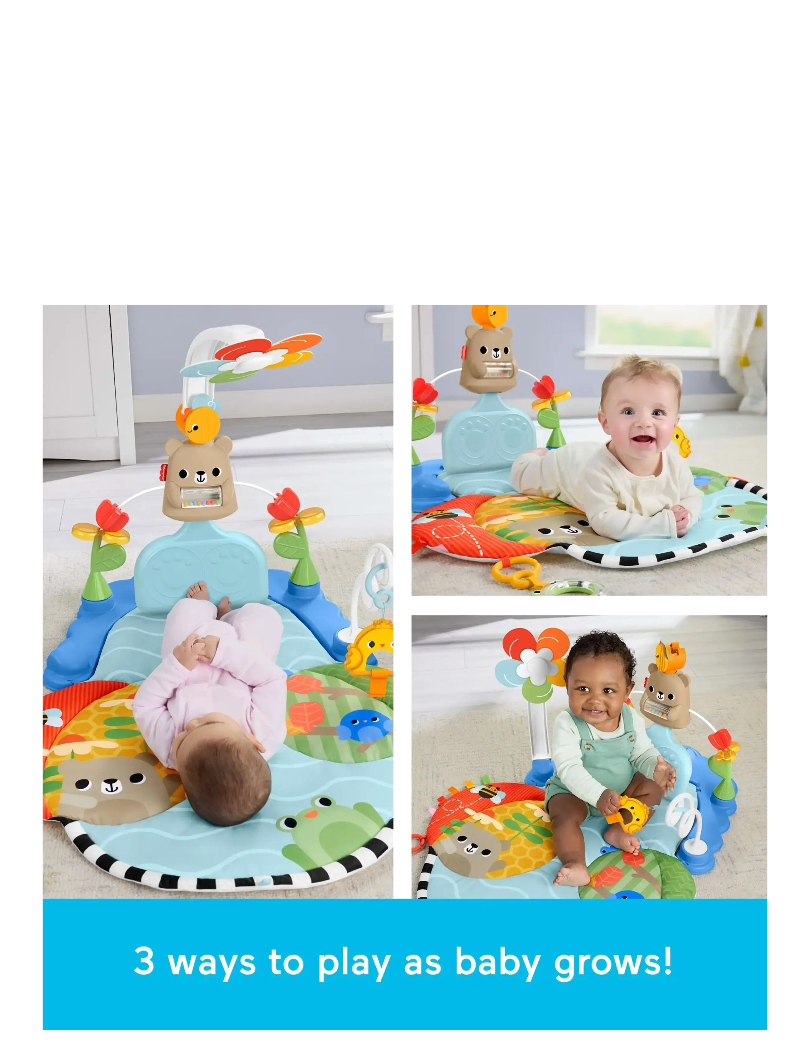 Fisher-Price - Fisher-Price Balanced Beginnings Kick & Sway Activity Gym - activity gyms & play mats - multicolor - 3