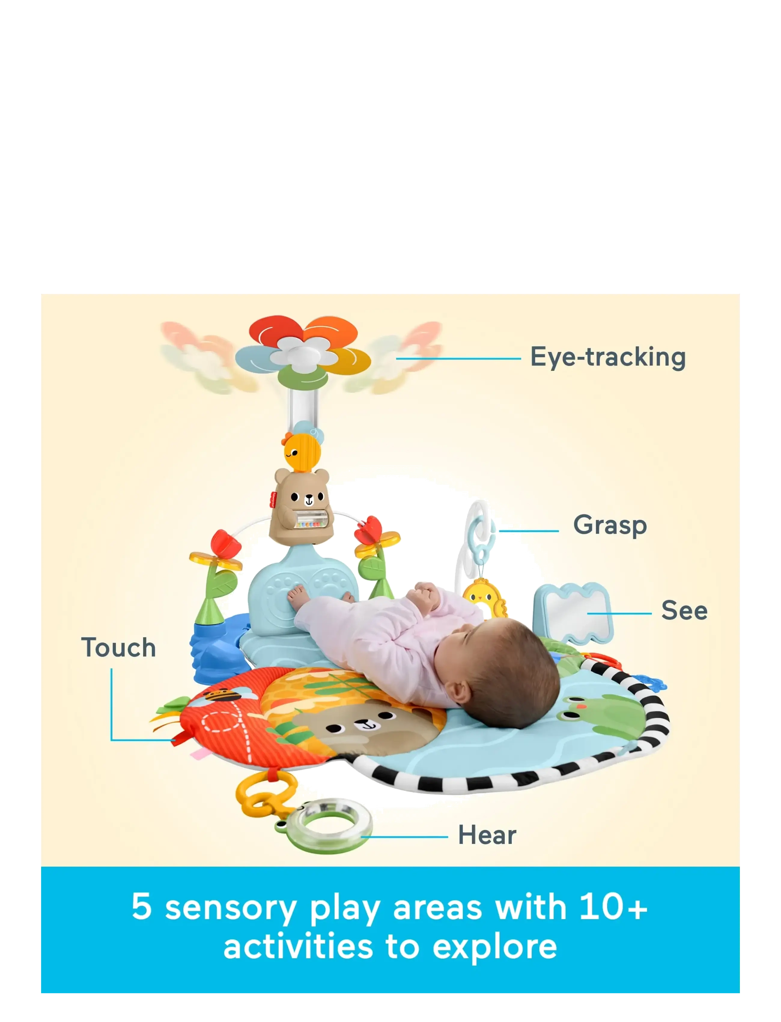 Fisher-Price - Fisher-Price Balanced Beginnings Kick & Sway Activity Gym - activity gyms & play mats - multicolor - 4