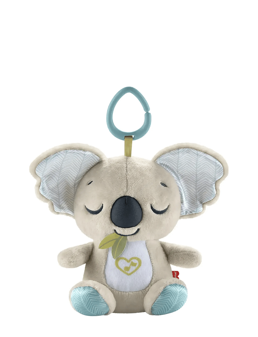 Fisher-Price - On-the-Go Koala Soother Toy, Plush Portable Sound Machine for Newborns - jouet musical en peluche - multi color - 1