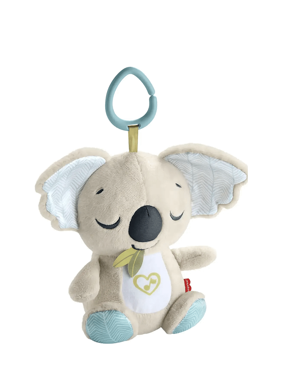 Fisher-Price - On-the-Go Koala Soother Toy, Plush Portable Sound Machine for Newborns - jouet musical en peluche - multi color - 4