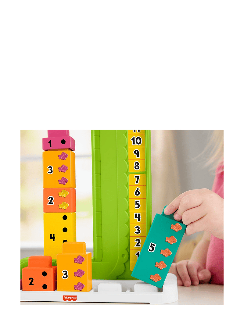 Fisher-Price - Adding Alligator Educational Toy with 10 Stacking Blocks for Preschool Kids - pädagogische spiele - multi color - 3