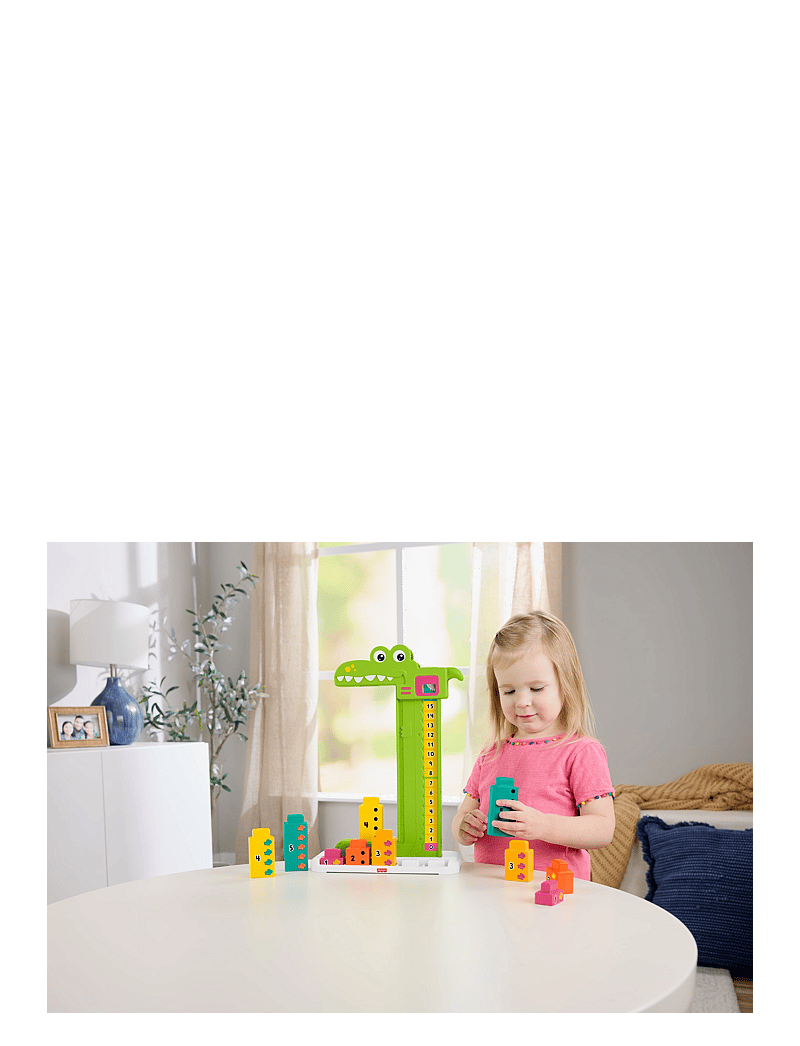 Fisher-Price - Adding Alligator Educational Toy with 10 Stacking Blocks for Preschool Kids - pädagogische spiele - multi color - 4