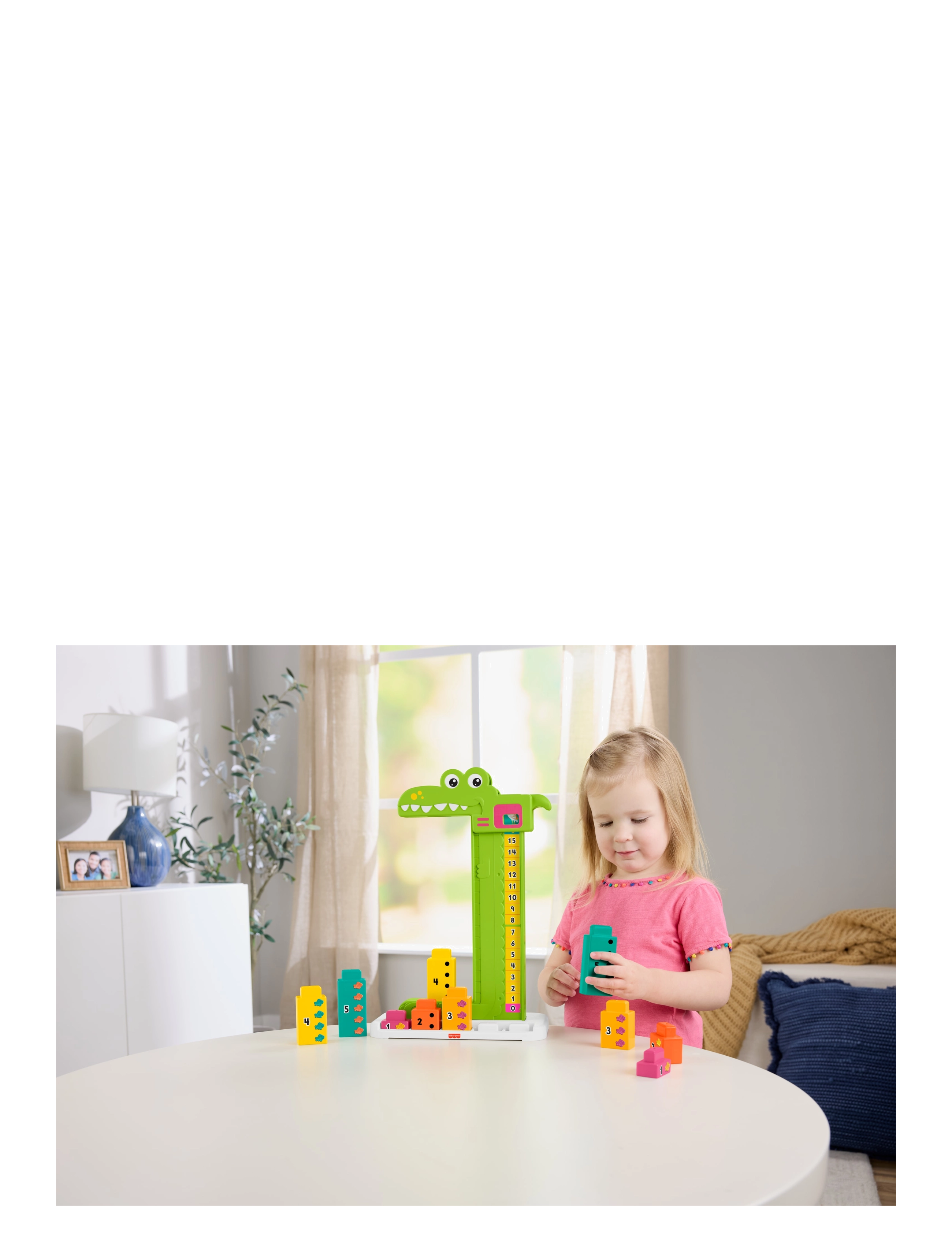 Fisher-Price - Adding Alligator Educational Toy with 10 Stacking Blocks for Preschool Kids - pädagogische spiele - multi color - 4