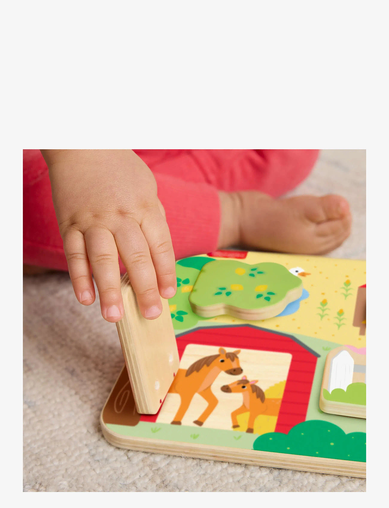 Fisher-Price - Wooden Farm Animals Board - julegaver under 300kr - multi color - 3