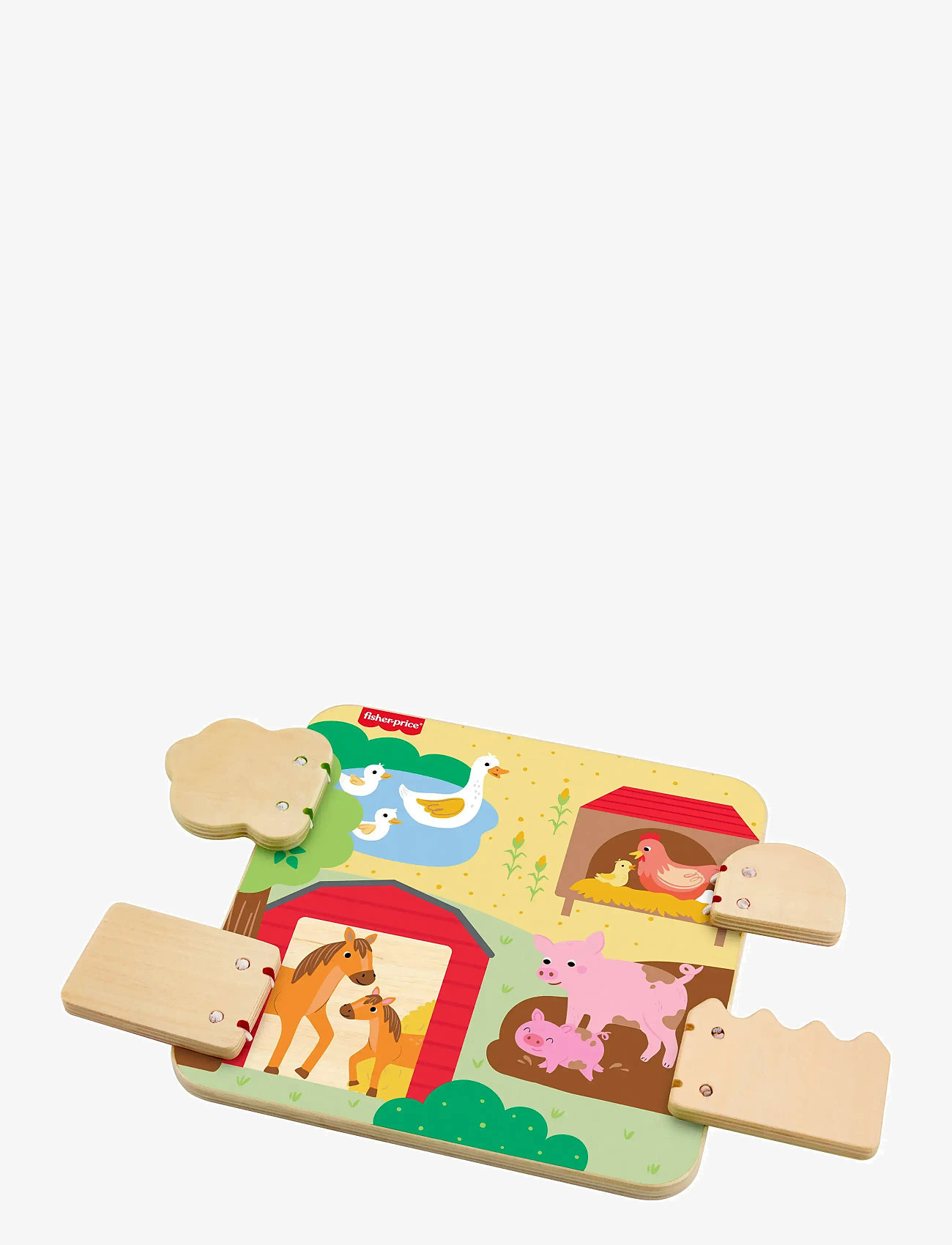 Fisher-Price - Wooden Farm Animals Board - julegaver under 300kr - multi color - 4