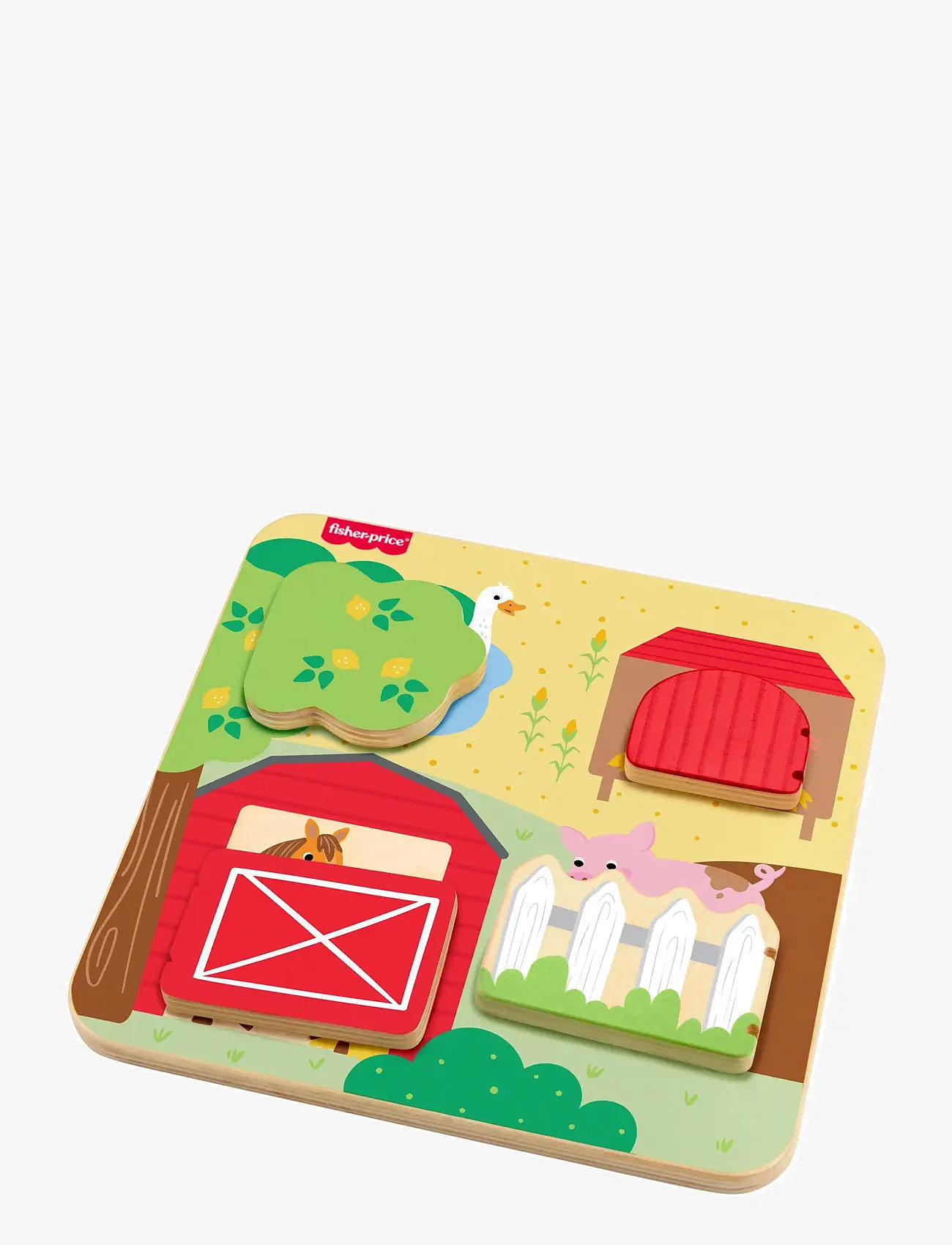 Fisher-Price - Wooden Farm Animals Board - julegaver under 300kr - multi color - 5