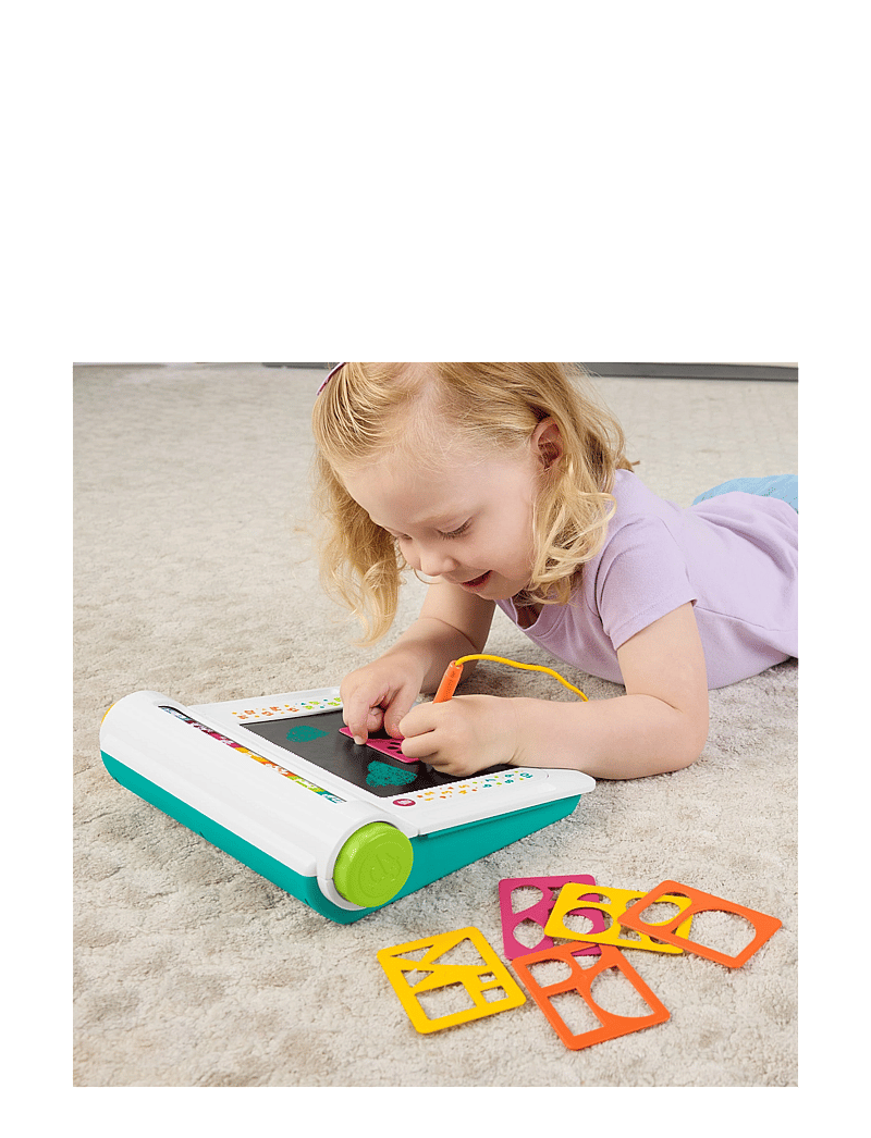 Fisher-Price - Learn & Doodle Desk, Mess-Free Writing & Drawing Tablet with LCD Screen for Kids - zeichenbretter - multi color - 2
