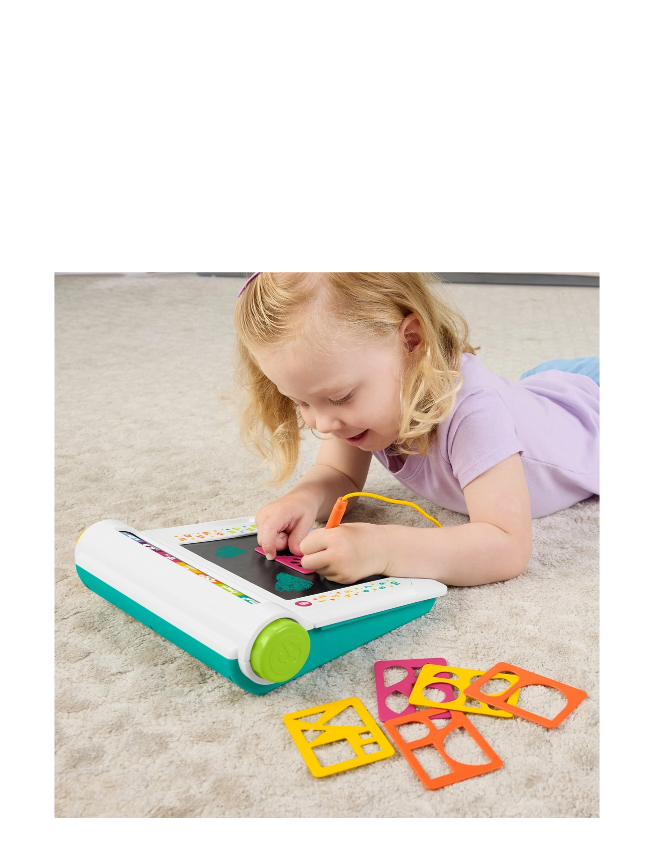 Fisher-Price - Learn & Doodle Desk, Mess-Free Writing & Drawing Tablet with LCD Screen for Kids - zeichenbretter - multi color - 2