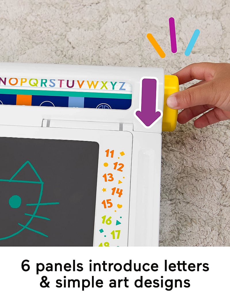 Fisher-Price - Learn & Doodle Desk, Mess-Free Writing & Drawing Tablet with LCD Screen for Kids - zeichenbretter - multi color - 0