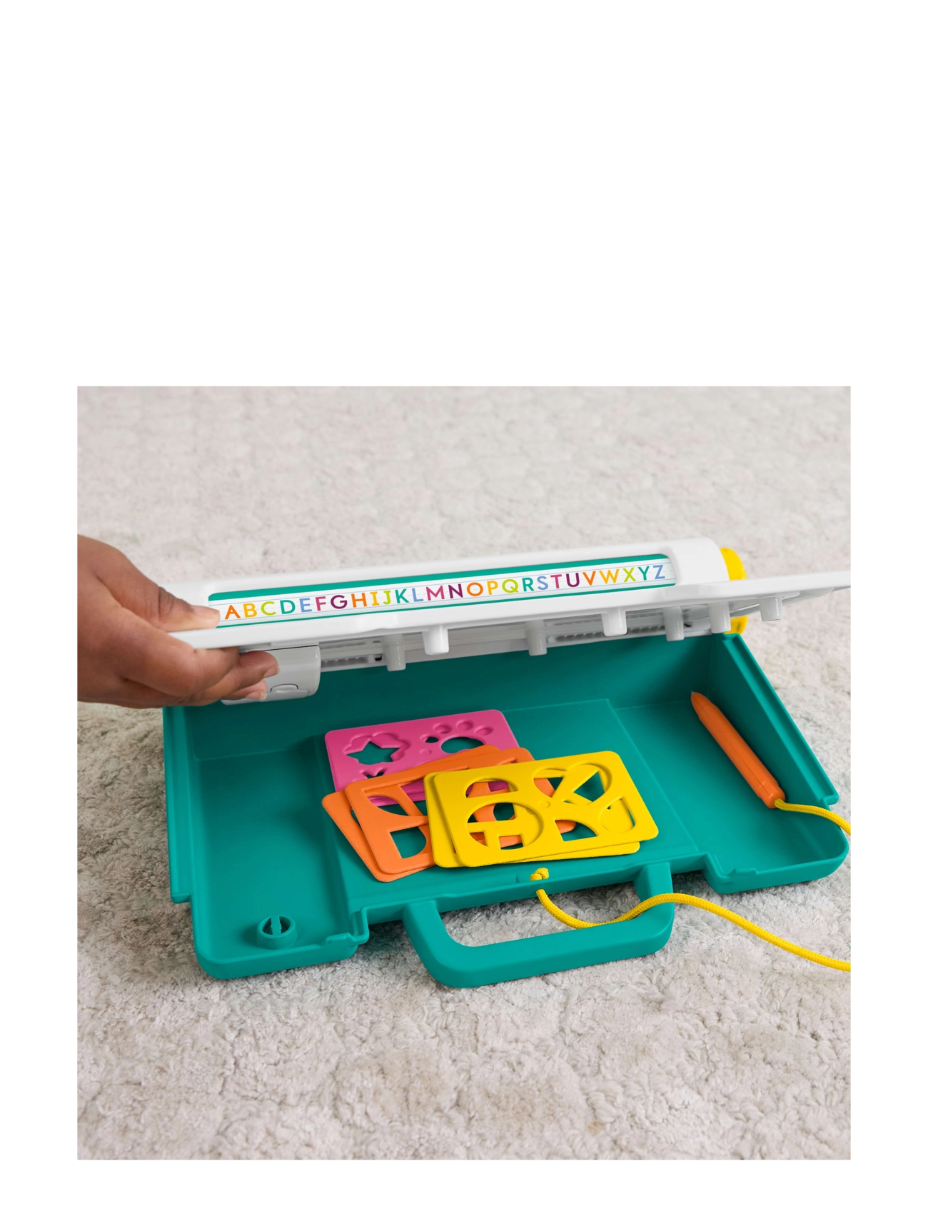Fisher-Price - Learn & Doodle Desk, Mess-Free Writing & Drawing Tablet with LCD Screen for Kids - zeichenbretter - multi color - 5