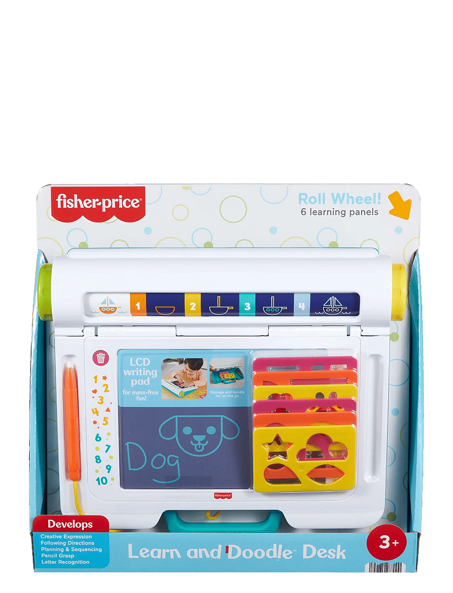 Fisher-Price - Learn & Doodle Desk, Mess-Free Writing & Drawing Tablet with LCD Screen for Kids - zeichnen - multi color - 5
