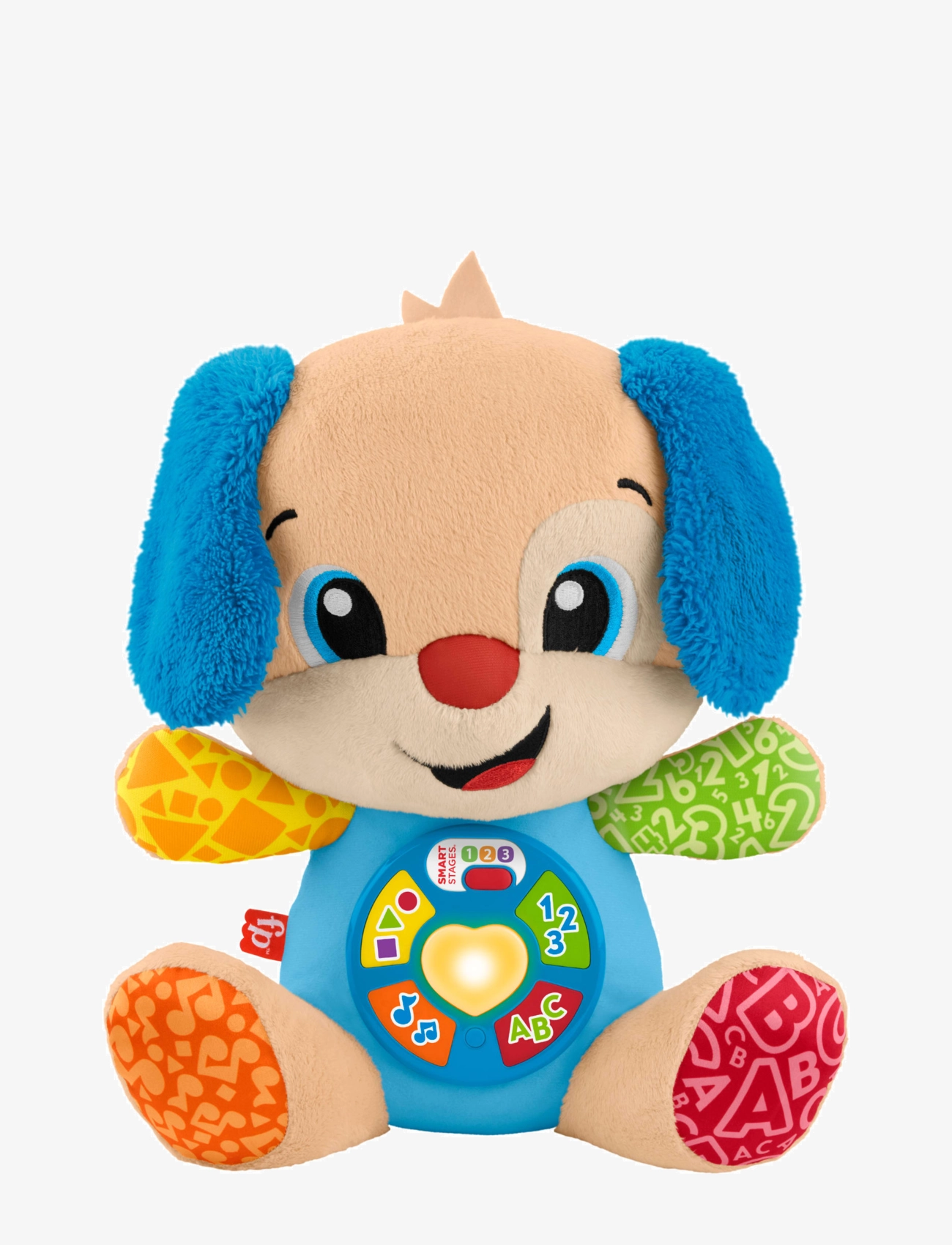 Fisher-Price Laugh & Learn Smart Stages Puppy Plush Baby Musical Learning Toy, Multilanguage Version, One Size, Multi/patterned, Educational Legetøj >