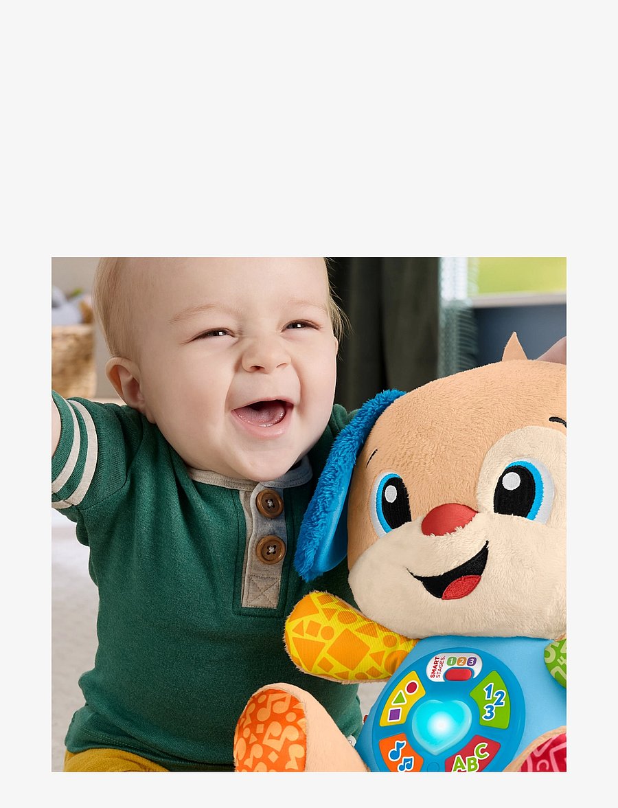 Fisher-Price - Laugh & Learn Smart Stages Puppy Plush Baby Musical Learning Toy, Multilanguage Version - jouets interactifs - multi color - 5