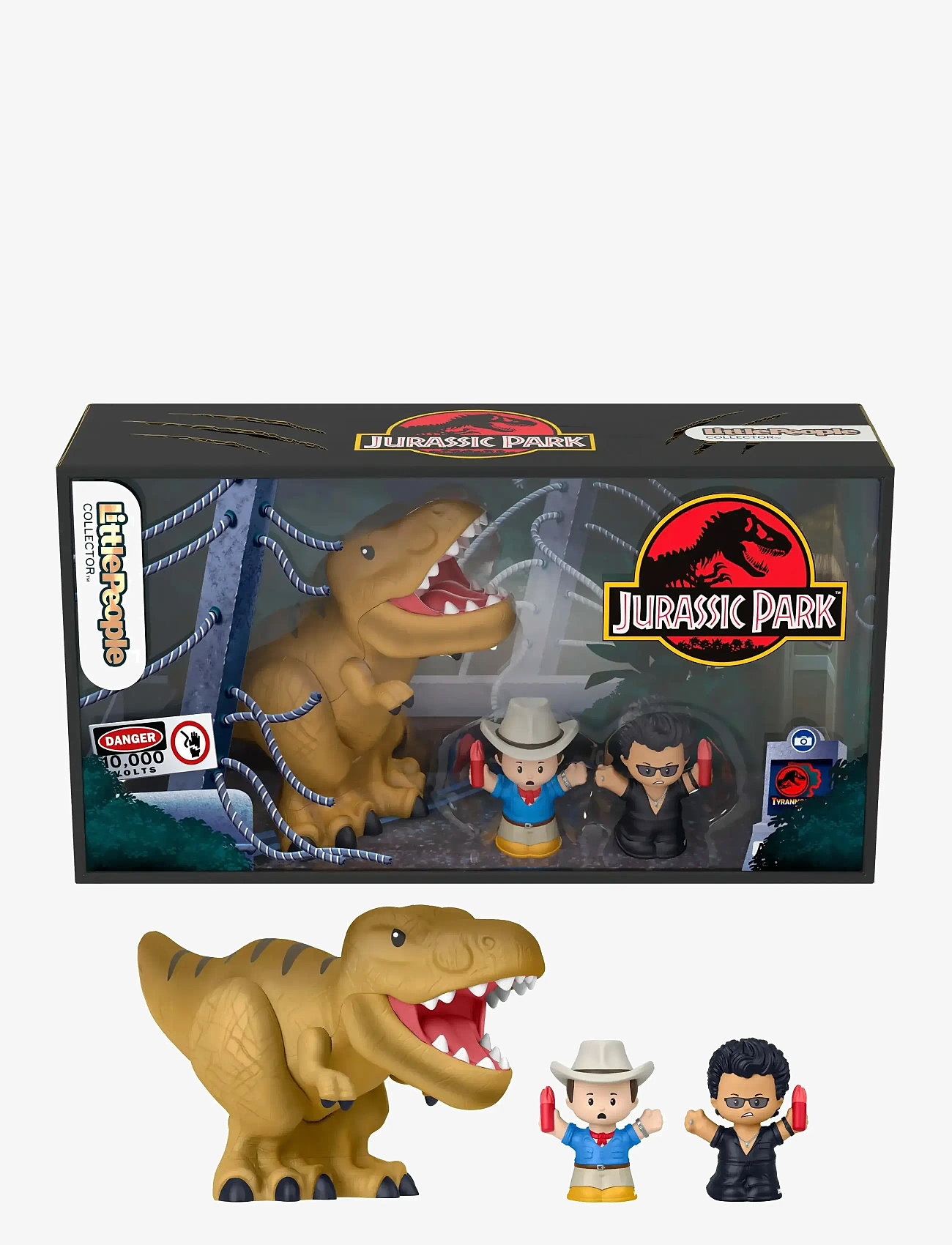 Fisher-Price - Little People Collector Jurassic Park Movie Special Edition Set with Dinosaur for Adults & Fans - actionfigurer - multi color - 0