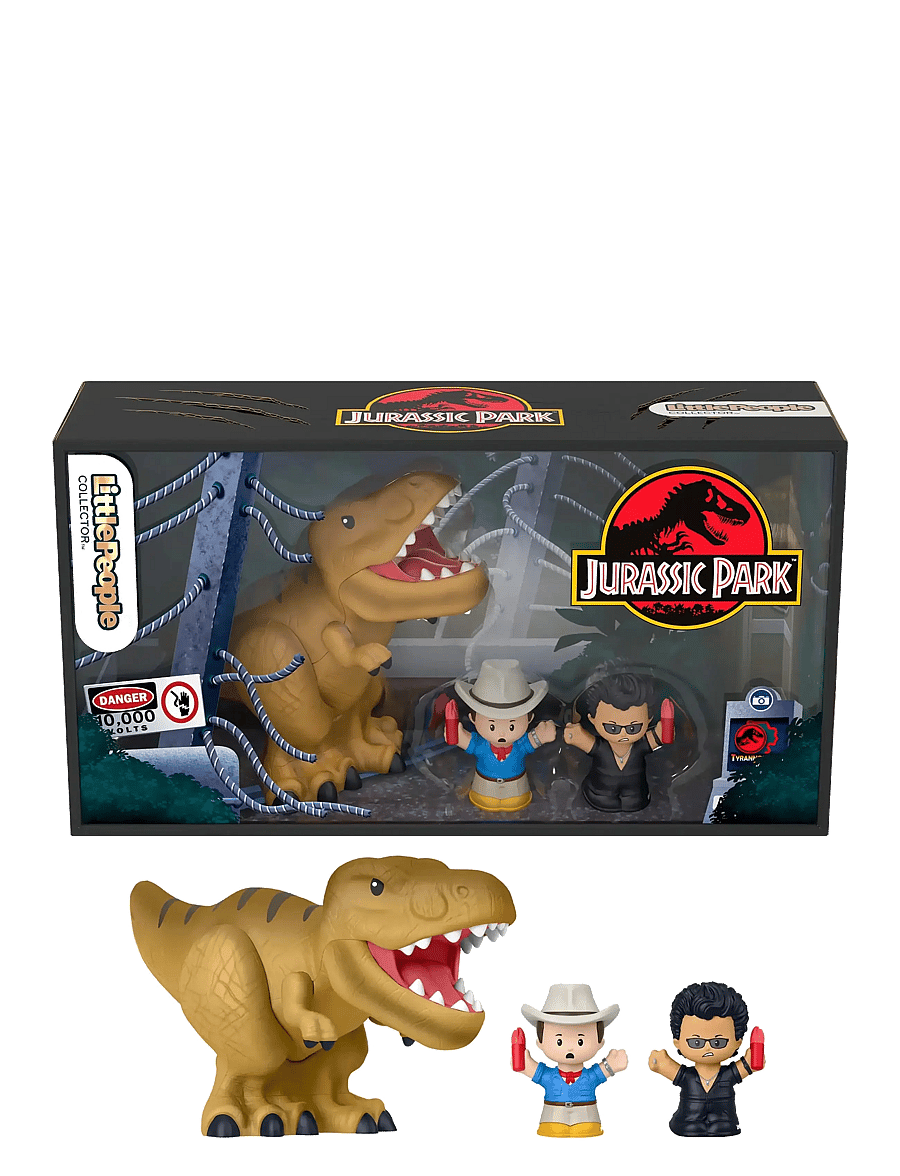 Fisher-Price - Little People Collector Jurassic Park Movie Special Edition Set with Dinosaur for Adults & Fans - actionfigurer - multi color - 0