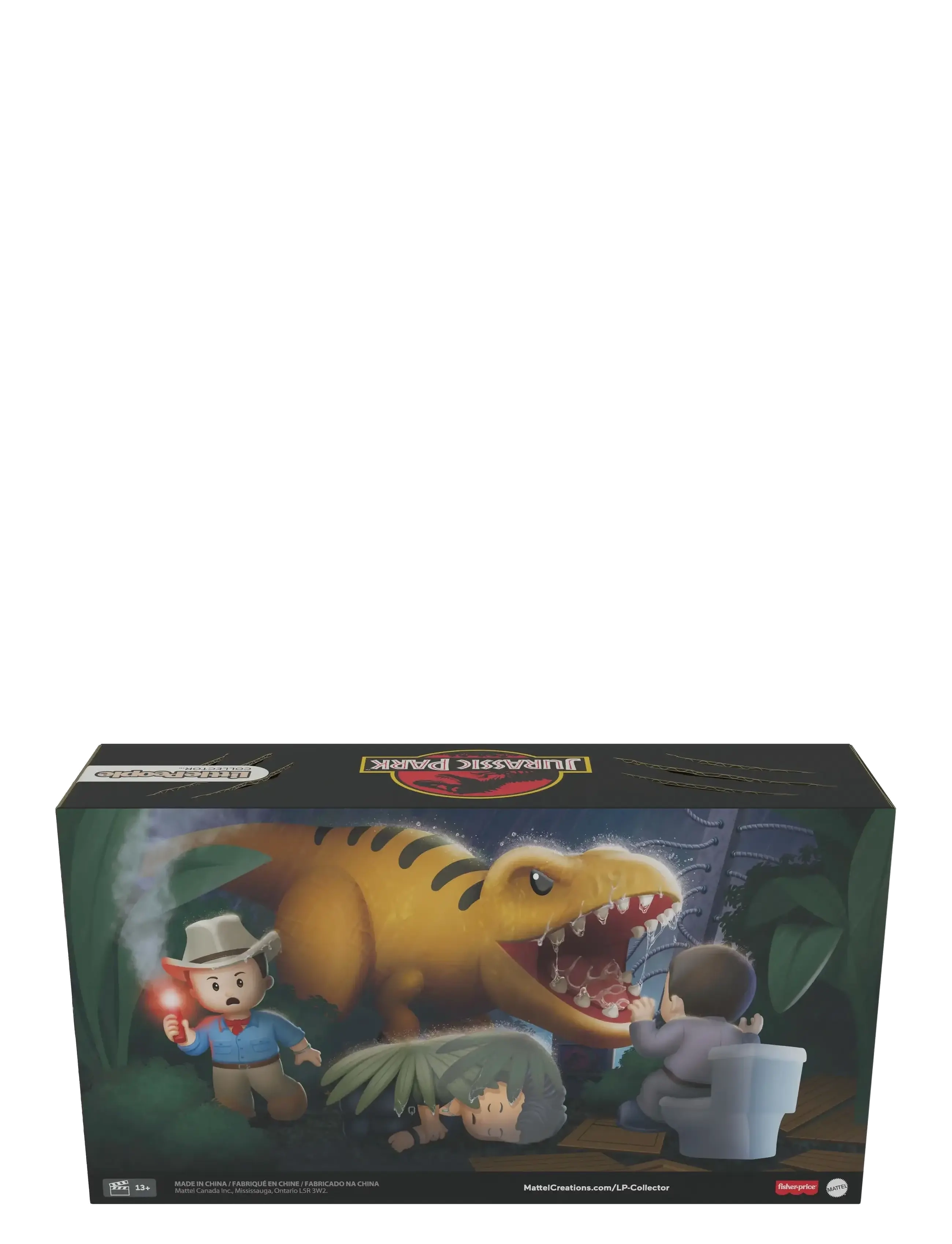 Fisher-Price - Little People Collector Jurassic Park Movie Special Edition Set with Dinosaur for Adults & Fans - actionfigurer - multi color - 3