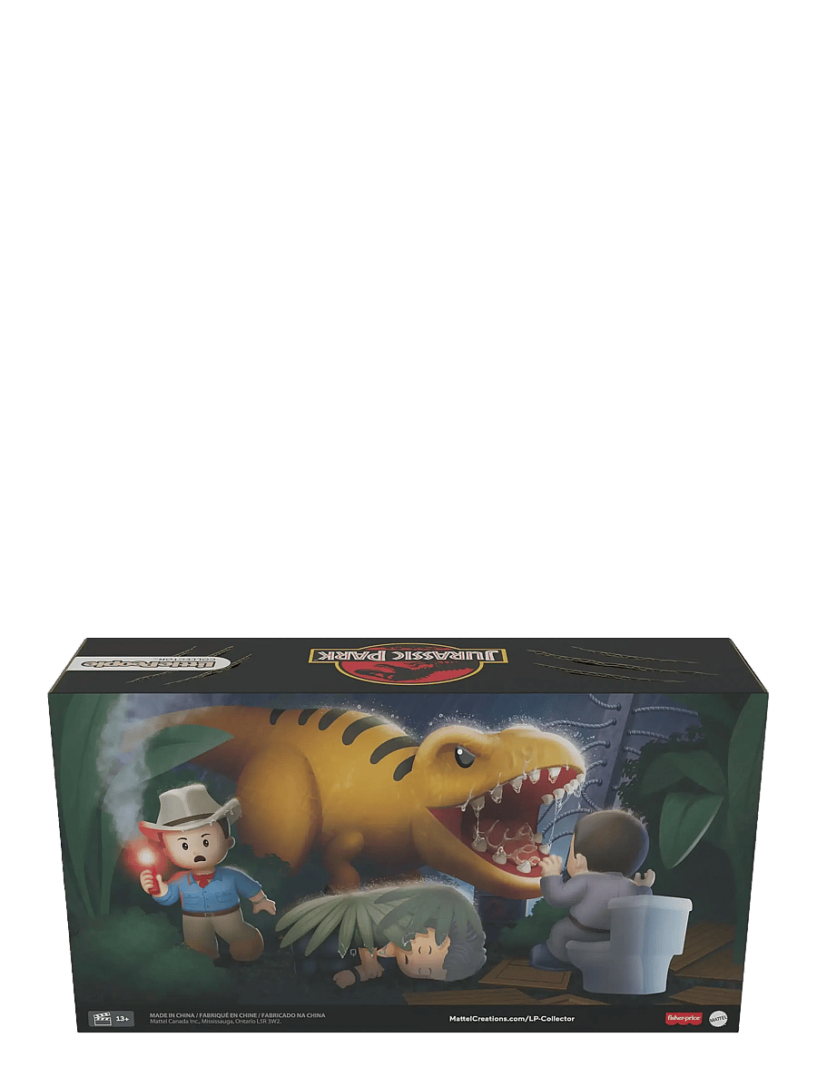 Fisher-Price - Little People Collector Jurassic Park Movie Special Edition Set with Dinosaur for Adults & Fans - actionfigurer - multi color - 3