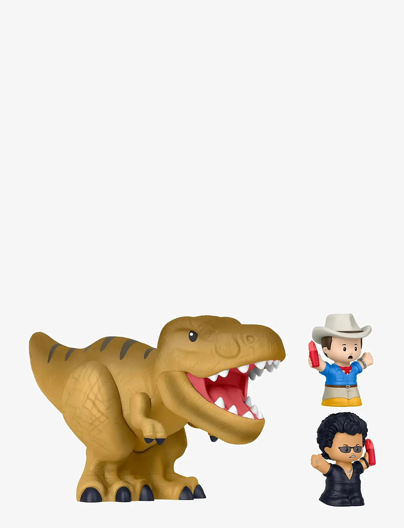 Fisher-Price - Little People Collector Jurassic Park Movie Special Edition Set with Dinosaur for Adults & Fans - actionfigurer - multi color - 4