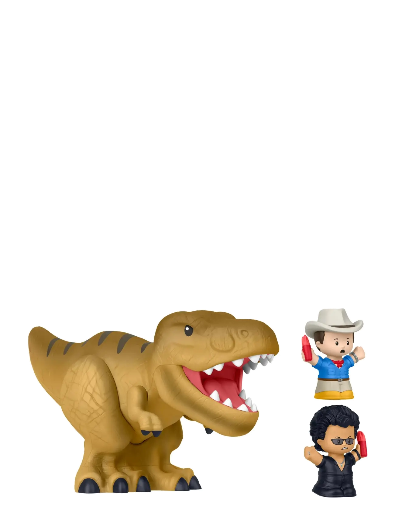 Fisher-Price - Little People Collector Jurassic Park Movie Special Edition Set with Dinosaur for Adults & Fans - actionfigurer - multi color - 4