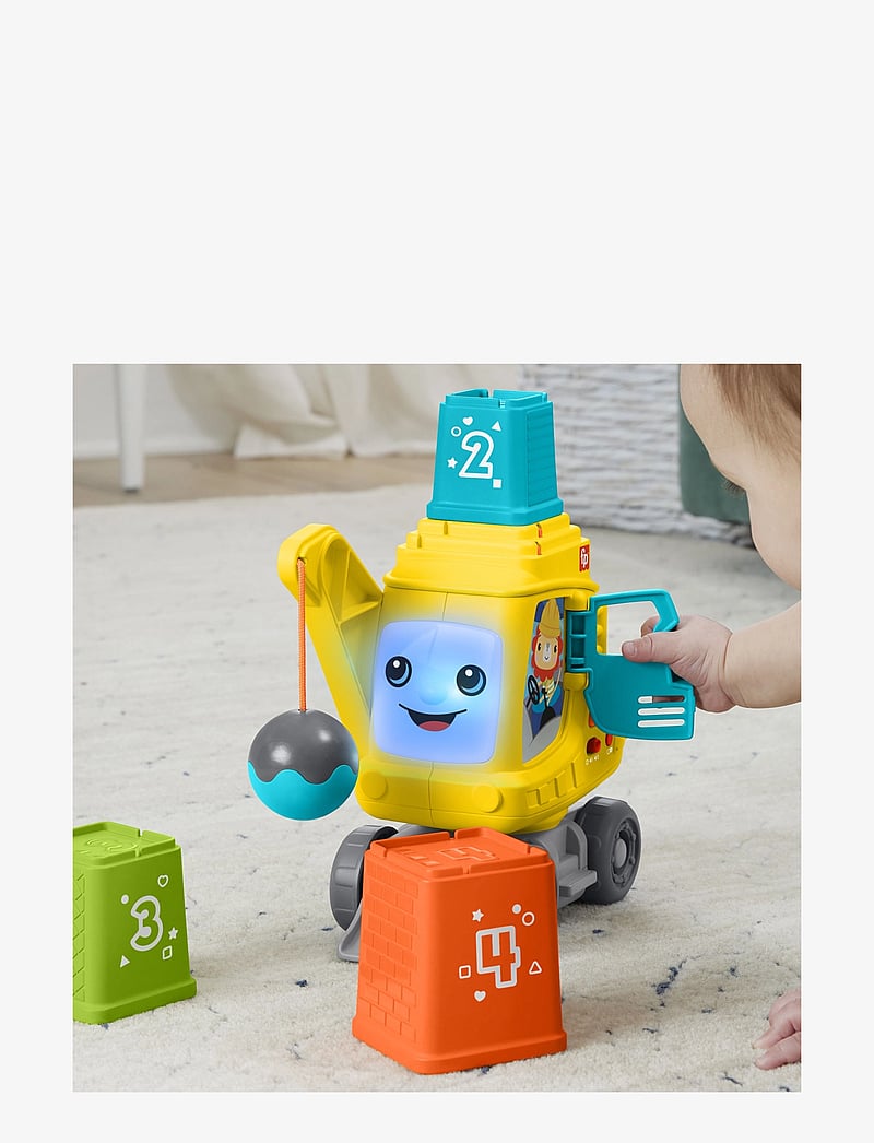 Fisher-Price - Count & Stack Crane with Blocks, Lights & Sounds, Multilanguage Version - lernspielzeug - multi color - 3