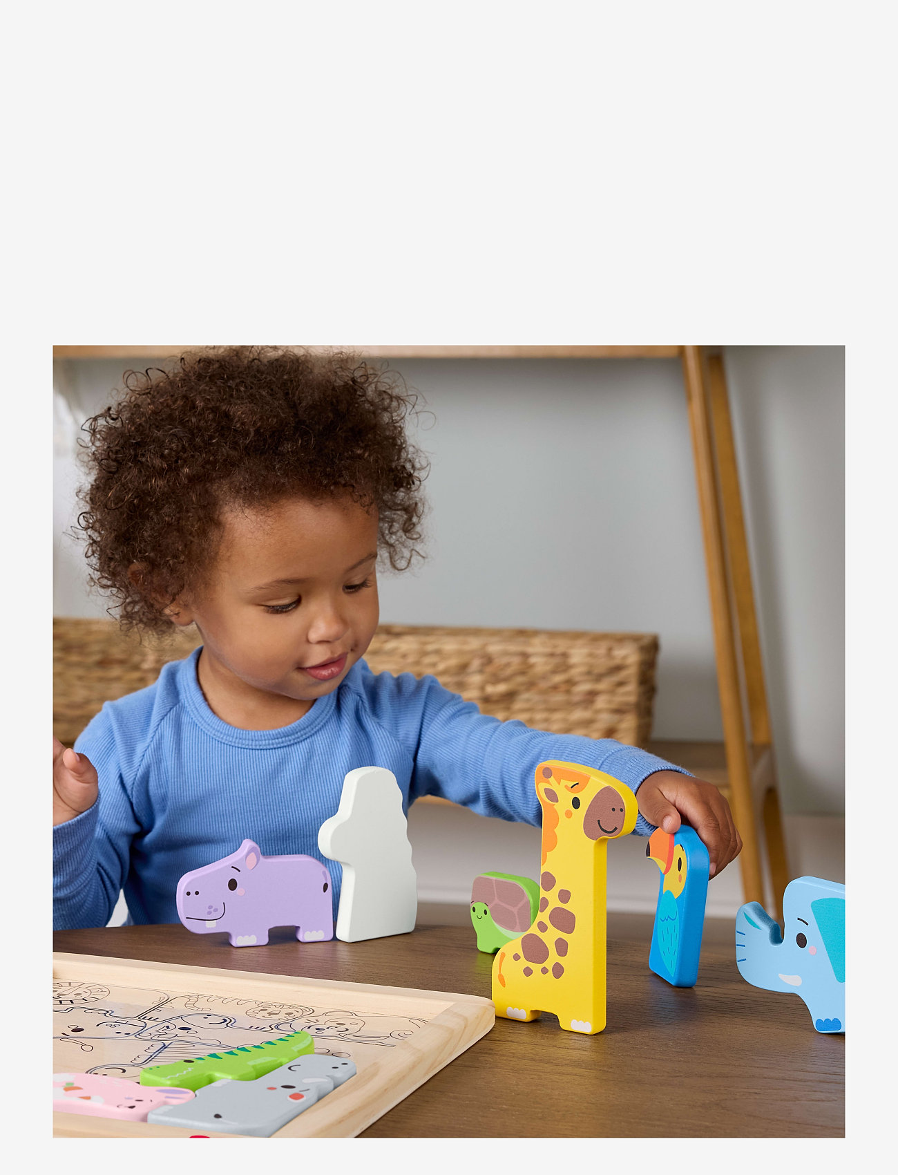 Fisher-Price - WOODEN ANIMAL PUZZLE - träpussel - multi color - 5