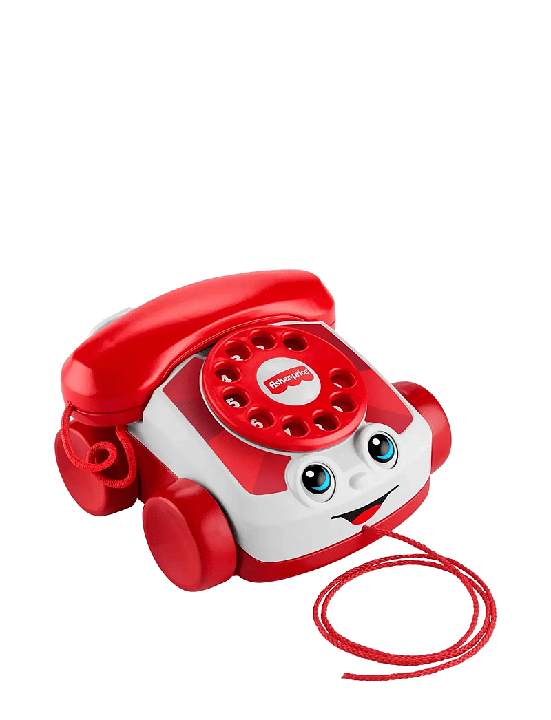 Fisher-Price - Red Chatter Telephone Baby & Toddler Pull Toy, Mattel 80th Anniversary Edition - tõmmatavad mänguasjad - multi color - 2