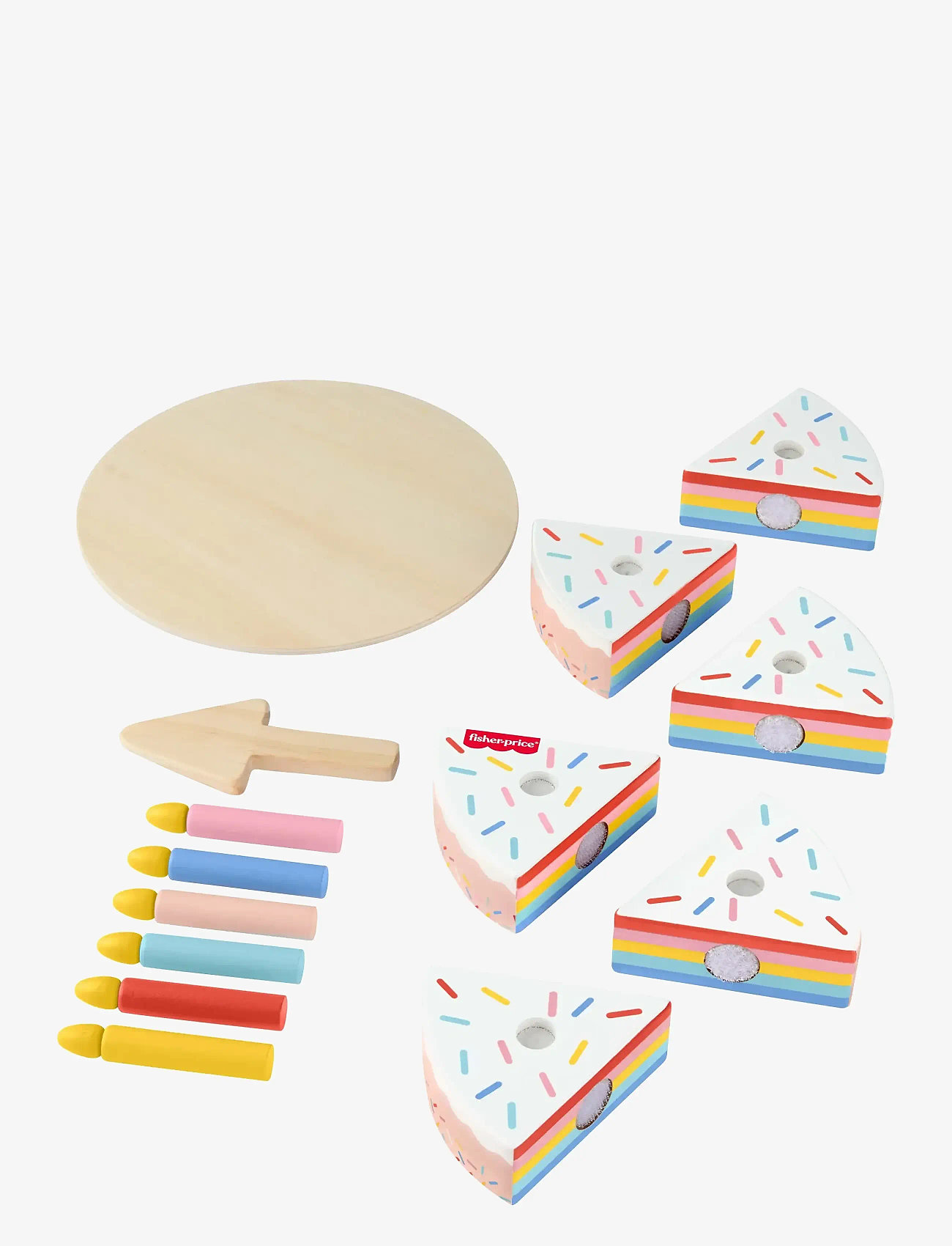 Fisher-Price - WOODEN CAKE - julegaver under 300kr - multi color - 3