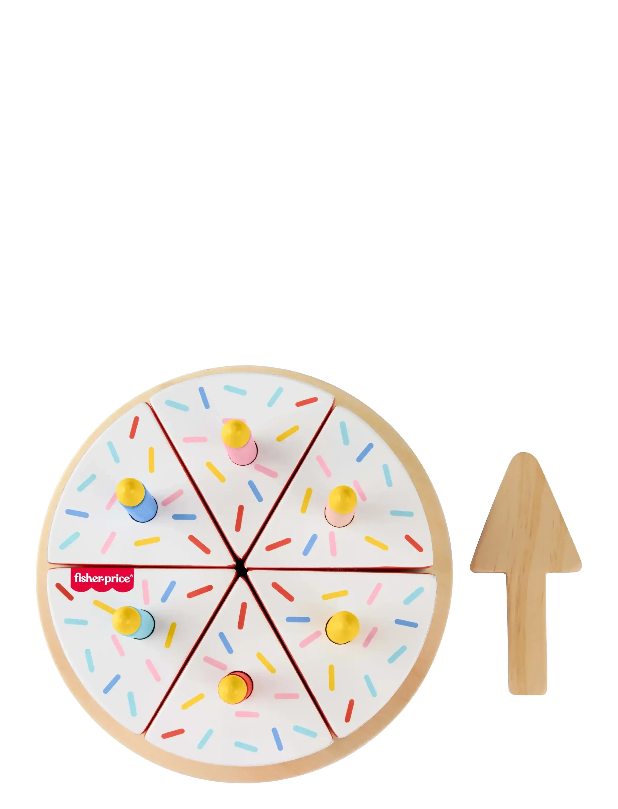 Fisher-Price - Wooden Cake, Pretend Food Decorating Set for Preschool Kids, 14 Wood Pieces - partybedarf - multi color - 4