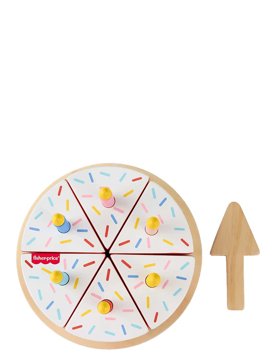 Fisher-Price - Wooden Cake, Pretend Food Decorating Set for Preschool Kids, 14 Wood Pieces - partybedarf - multi color - 4