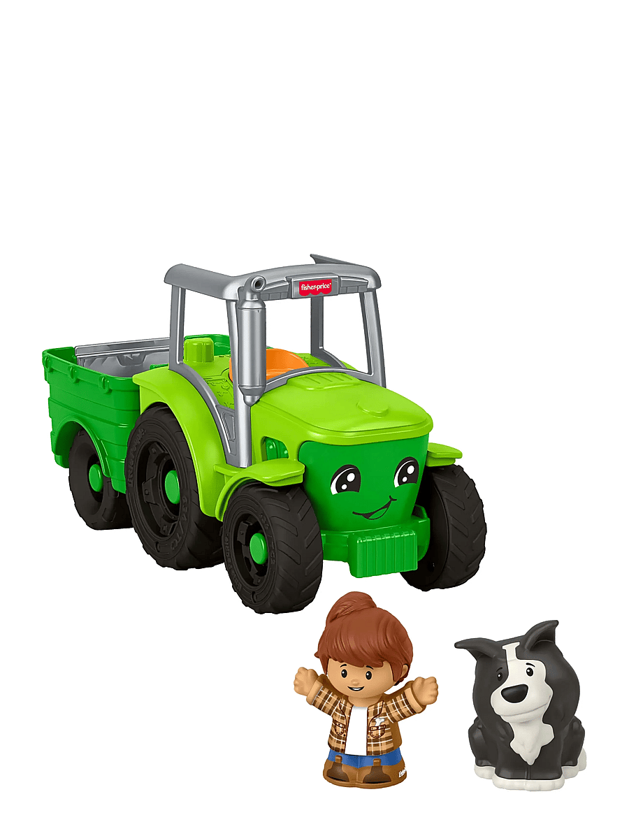 Fisher-Price - Little People Push & Play Tractor, Musical Toy Farm Vehicle & 2 Figures for Toddlers - traktoren - multi color - 1